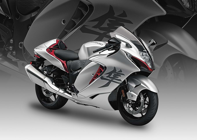 Silver Suzuki Hayabusa Sport Motorcycle