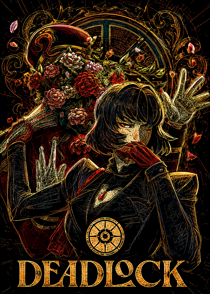 Deadlock Character Art Poster