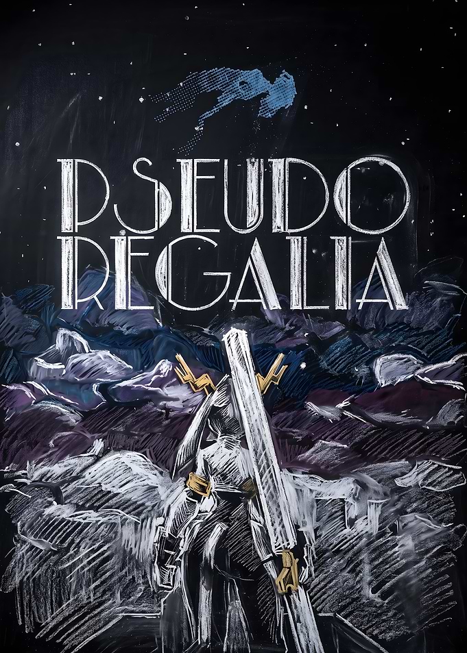 Pseudo Regalia Chalk Art Poster