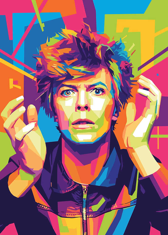 David Bowie Pop Art Portrait