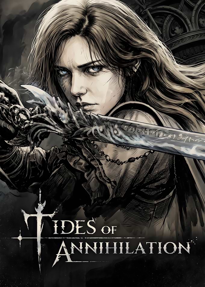 Tides of Annihilation Fantasy Warrior Poster