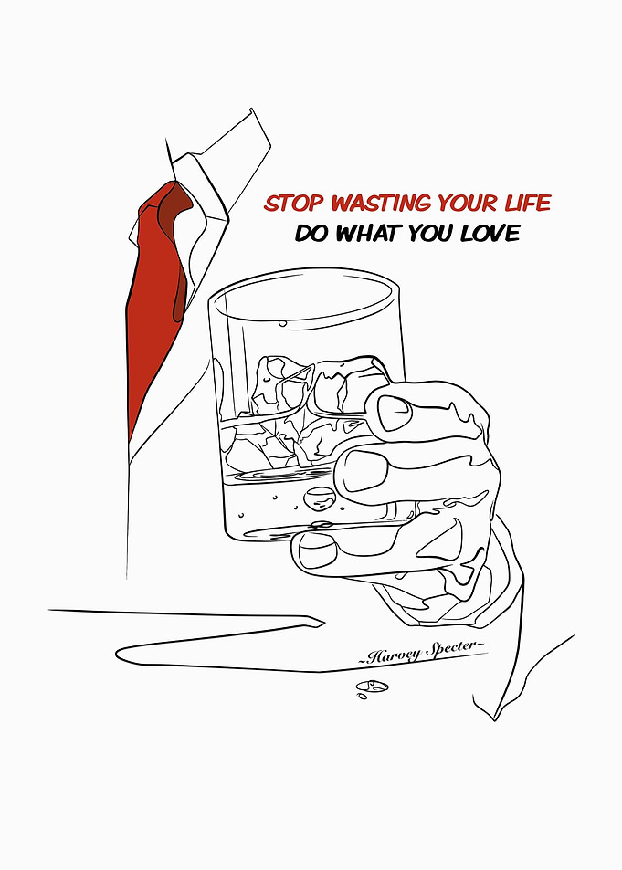 Harvey Specter Inspirational Quote Art