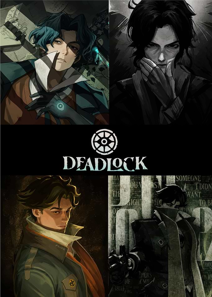 Deadlock Game Character Collage Poster