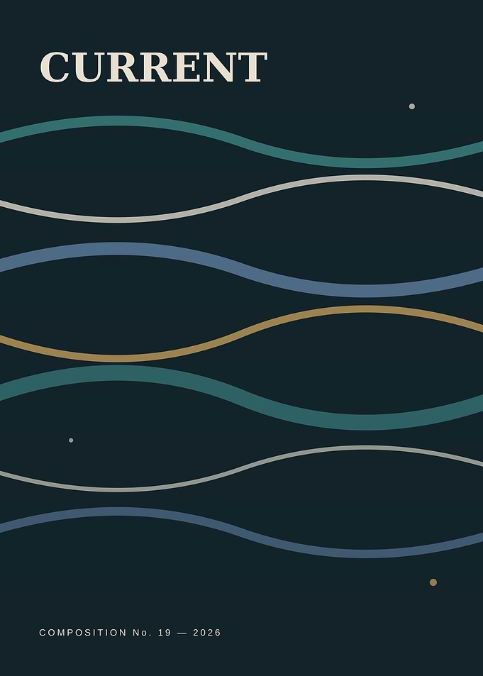 Minimalist Abstract Wave Composition Poster