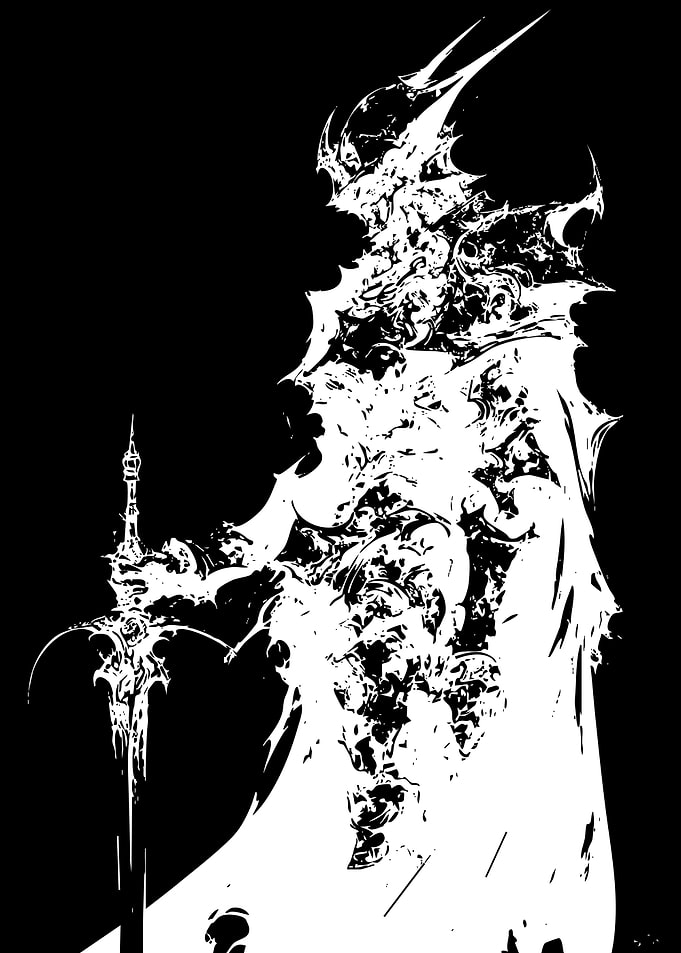 Dark Fantasy Knight Silhouette