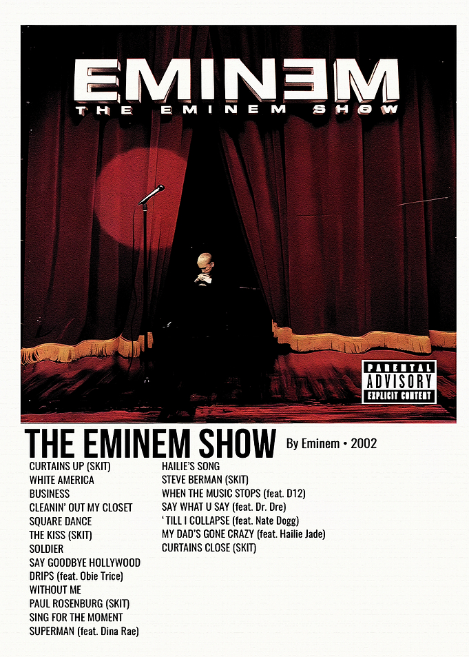 Eminem The Eminem Show Album Poster