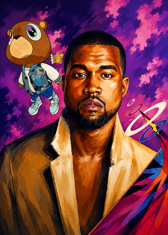 Kanye West Graduation Album Art Portrait