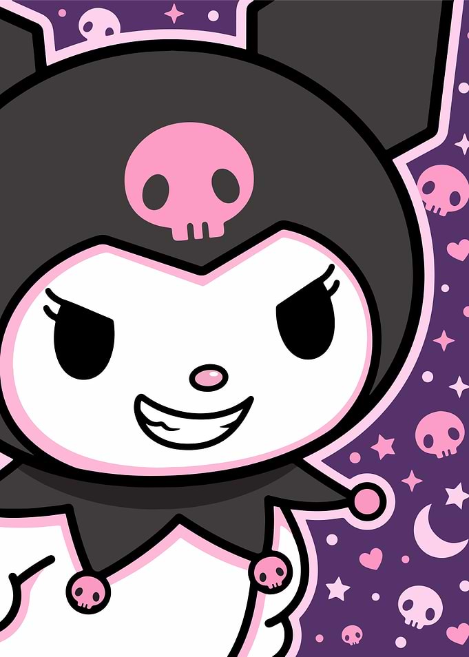 Kuromi Sanrio Character Portrait