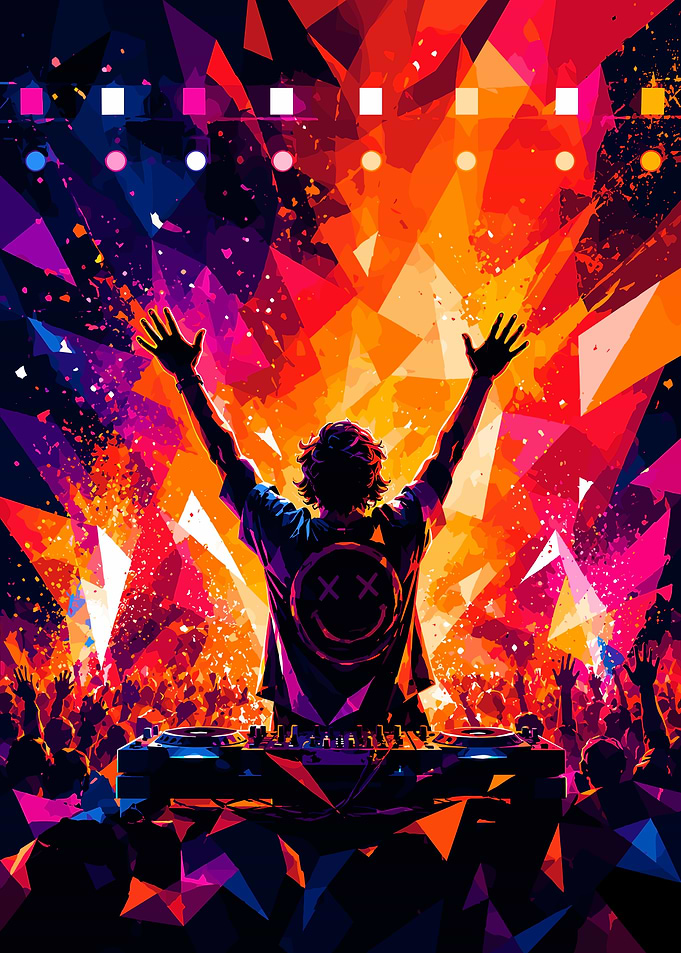 DJ Performing at Vibrant Music Festival