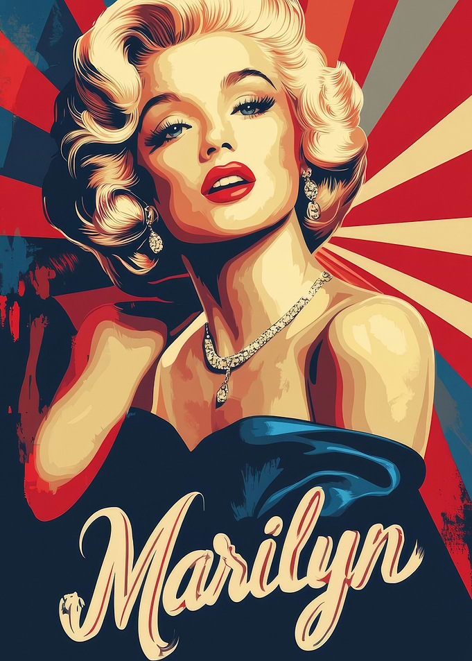 Marilyn Monroe Pop Art Poster