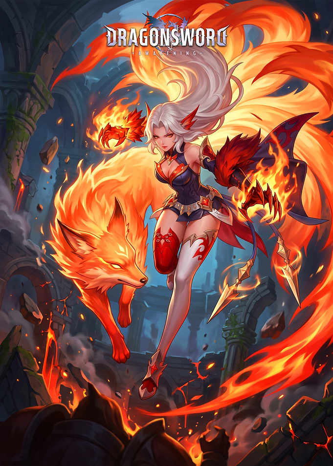 Dragonsword Awakening Fire Fox Warrior