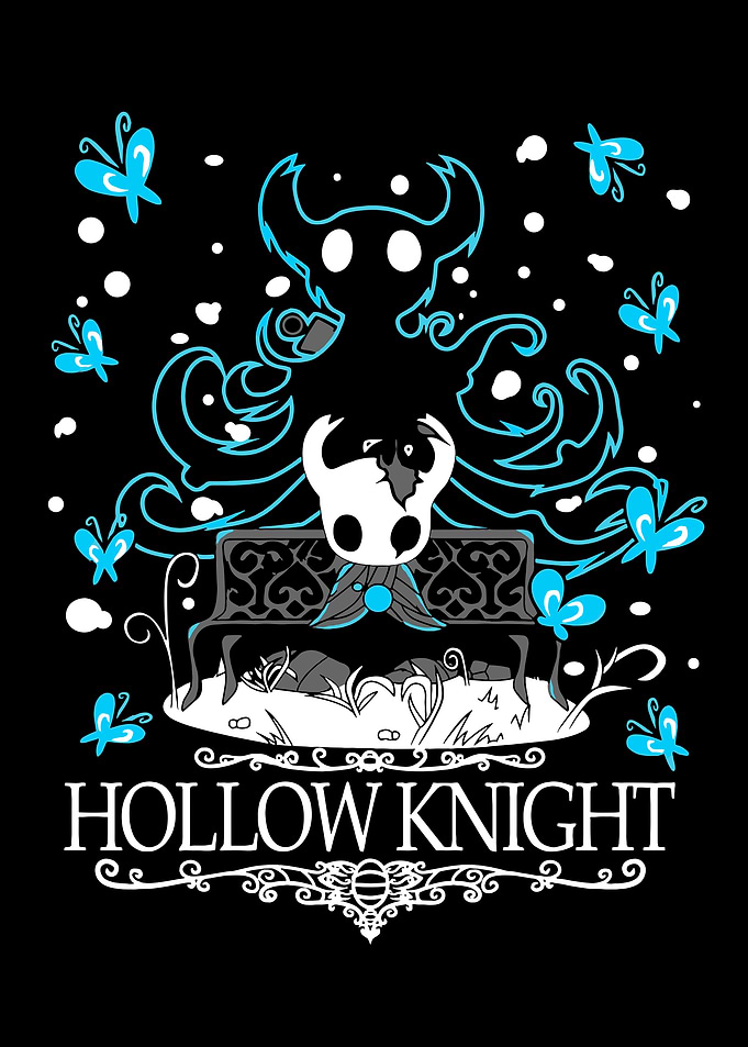 Hollow Knight Resting on Bench