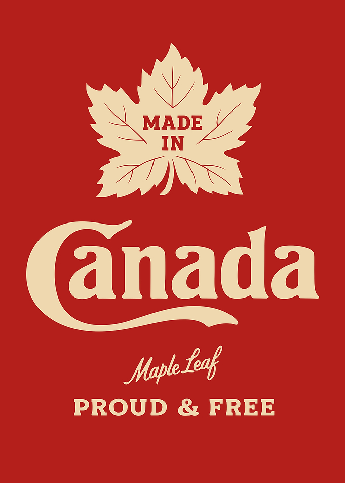 Made in Canada Patriotic Poster