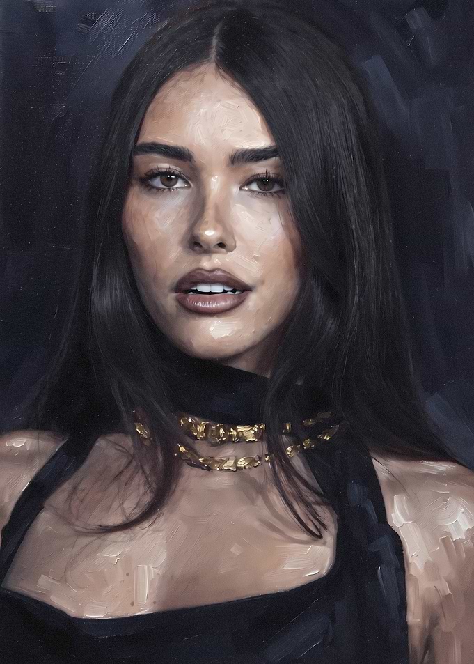 Oil Painting Portrait of Madison Beer