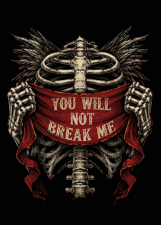 You Will Not Break Me Skeleton