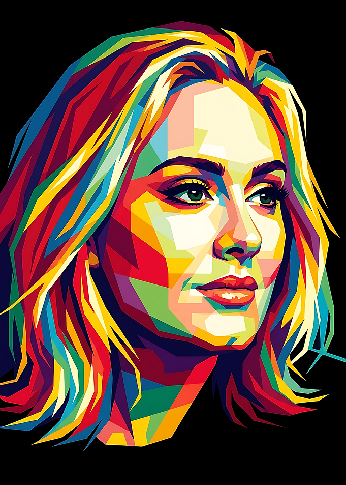 Adele WPAP Pop Art Portrait