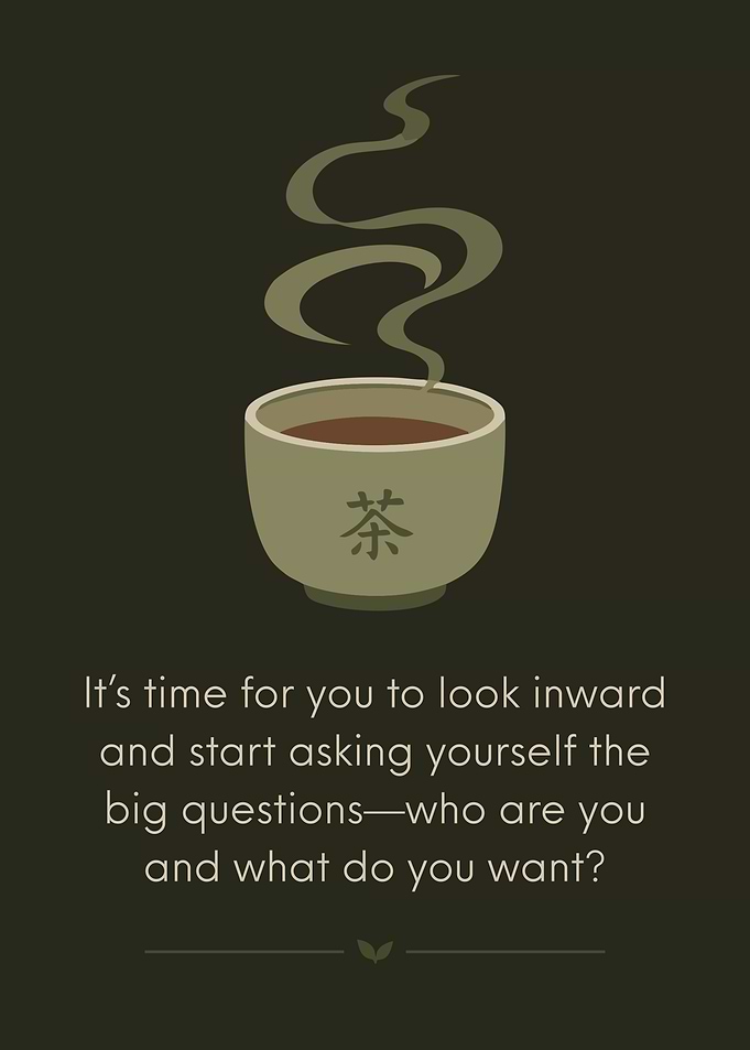 Minimalist Tea Cup Motivational Quote Poster