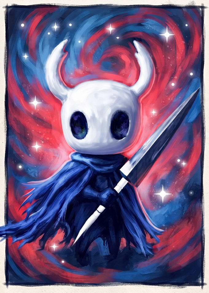 Hollow Knight Digital Art Portrait