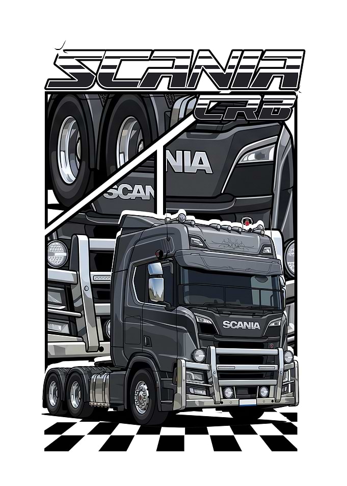 Scania CRB Truck Illustration