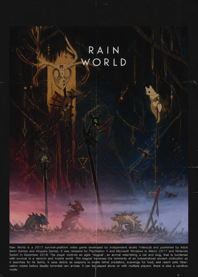 Rain World Video Game Poster