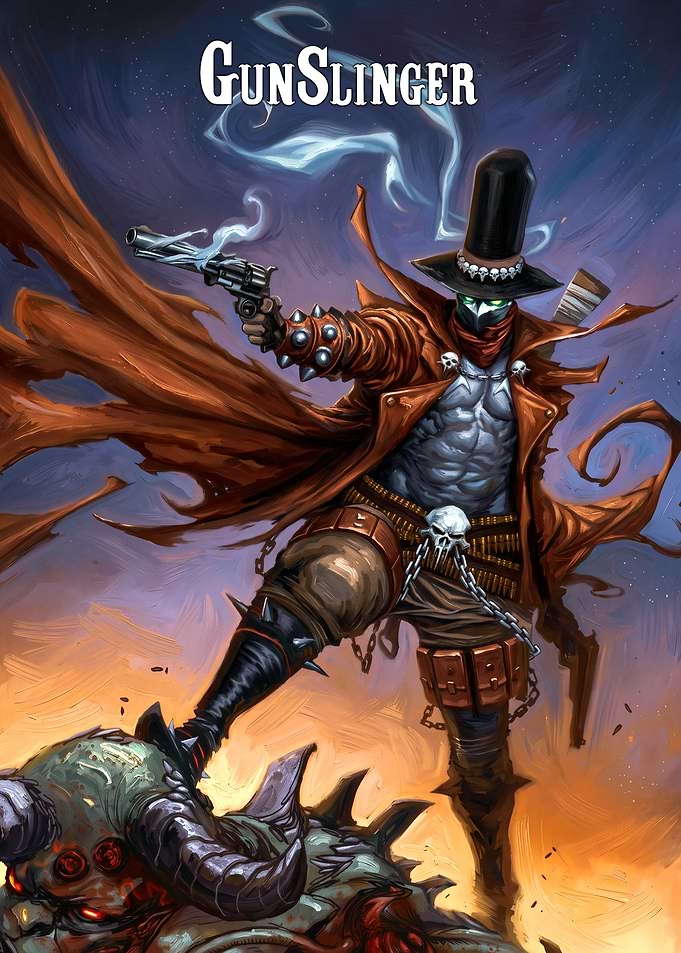 Gunslinger Spawn Comic Book Cover Art