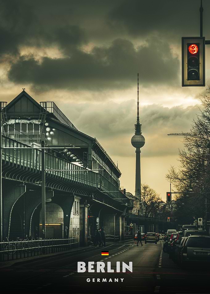 Berlin Cityscape with TV Tower
