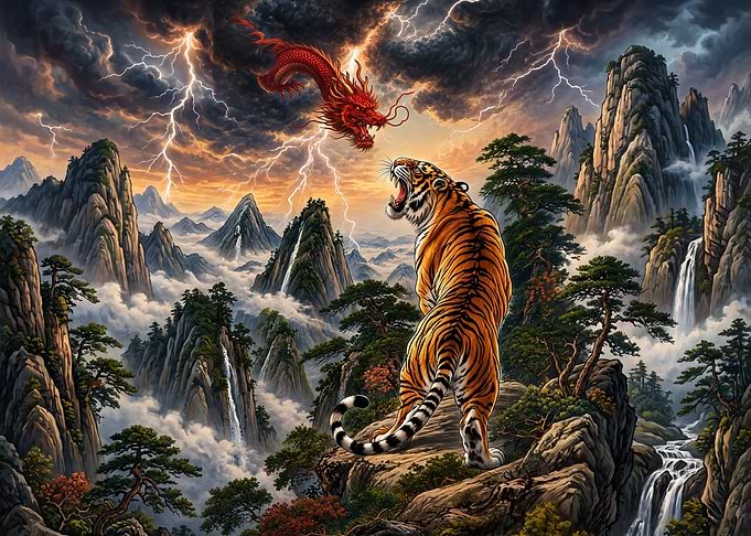 Tiger and Dragon Epic Confrontation