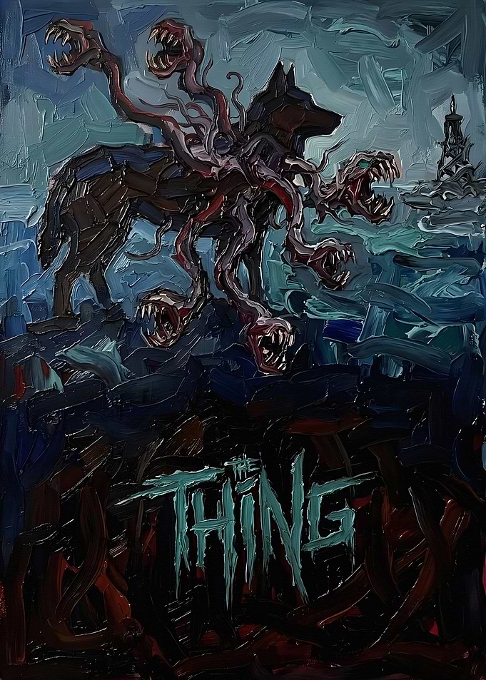The Thing Horror Movie Poster Art