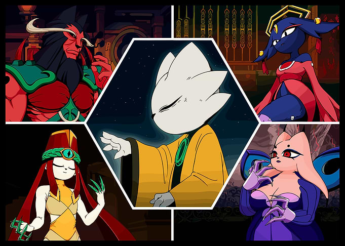 Indivisible Game Character Collage