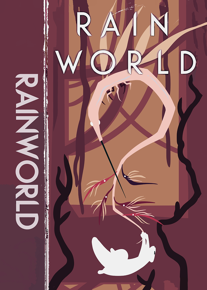 Rain World Slugcat Minimalist Poster