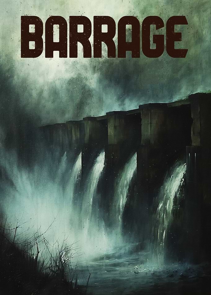 Barrage Dam Artistic Poster