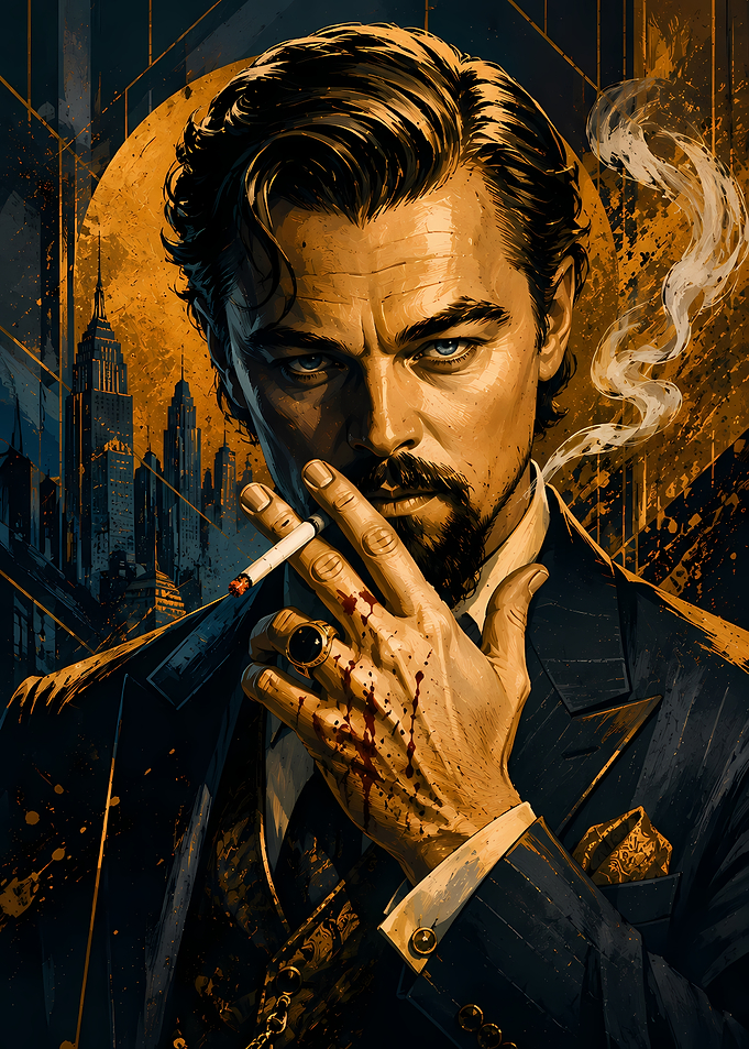 Leonardo DiCaprio Noir Portrait