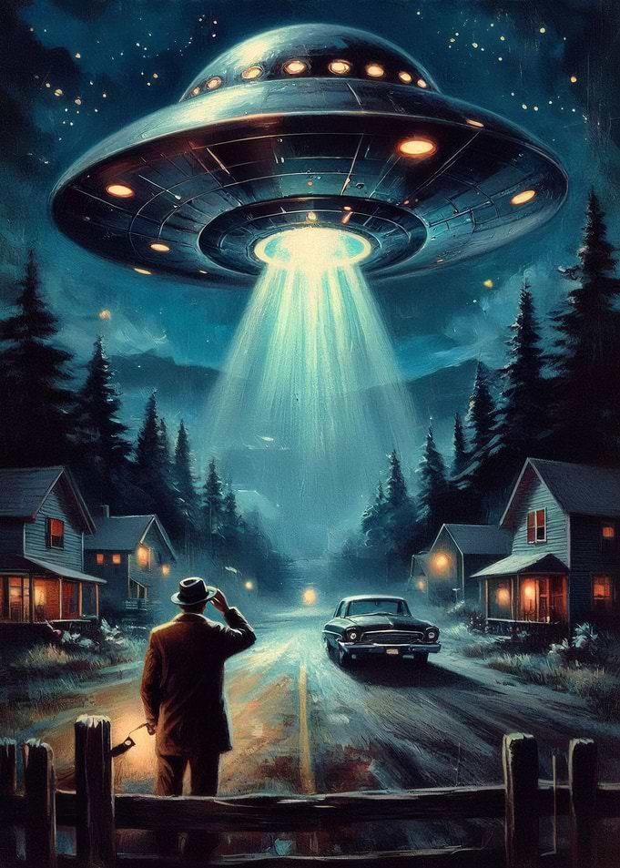UFO Encounter in a Quiet Town