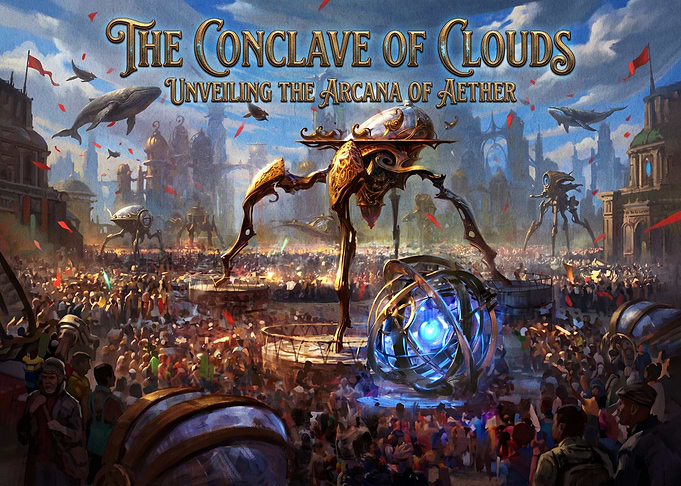 The Conclave of Clouds Fantasy Scene