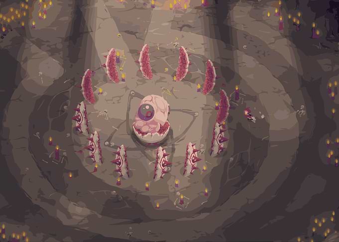 Rubinite Eldritch Ritual Summoning Scene