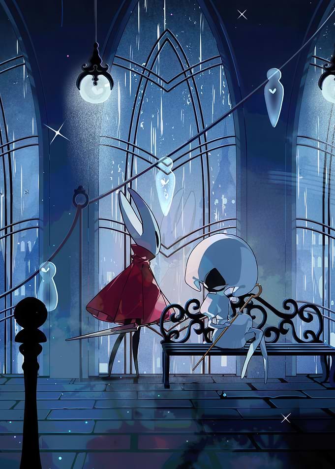 Hornet and Quirrel in City of Tears