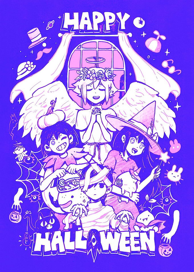 OMORI Halloween Celebration Illustration
