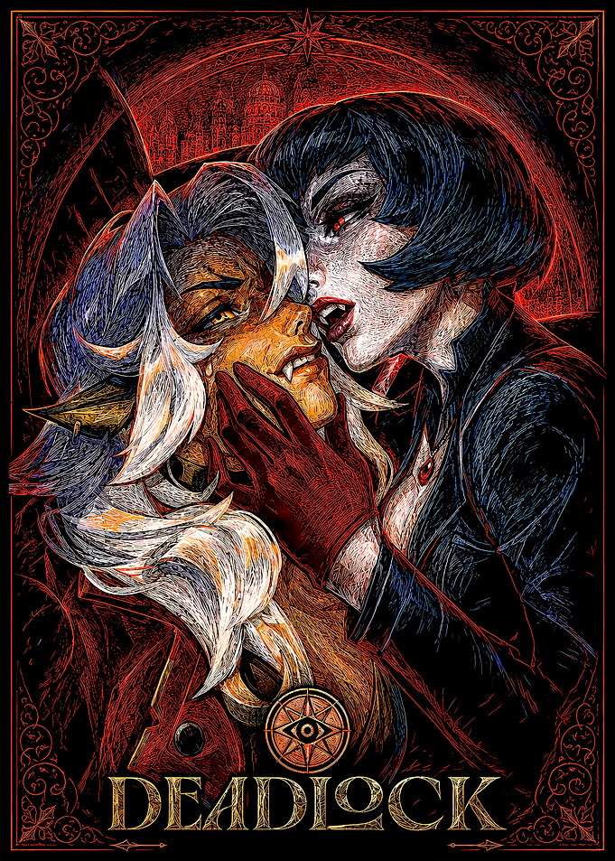 Deadlock Vampire Romance Gothic Illustration
