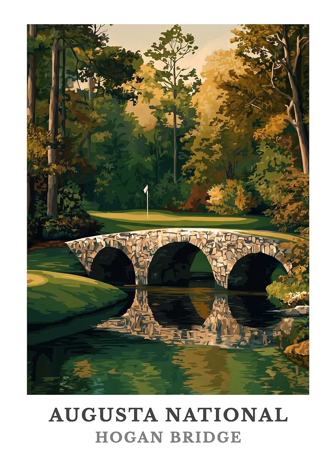 Augusta National Hogan Bridge Poster