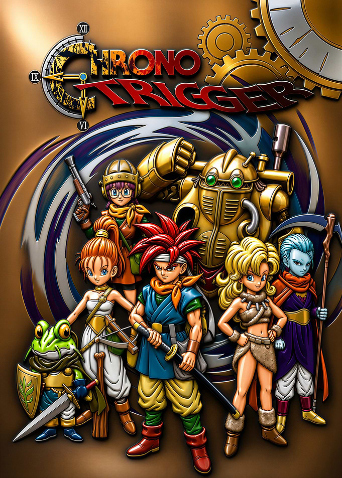 Chrono Trigger Main Character Ensemble Poster