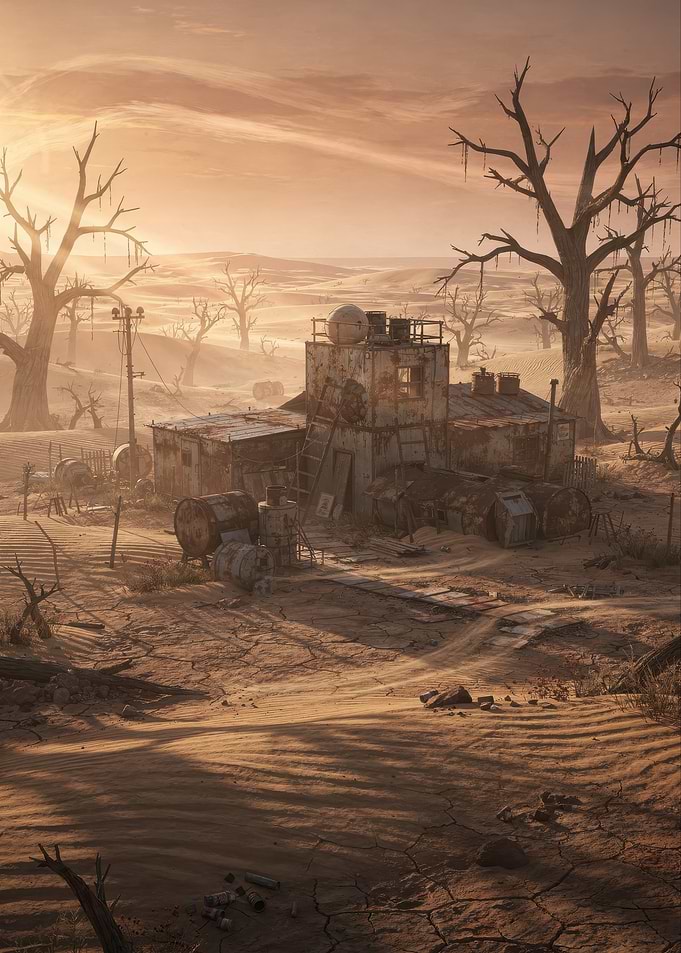 Post-Apocalyptic Desert Outpost