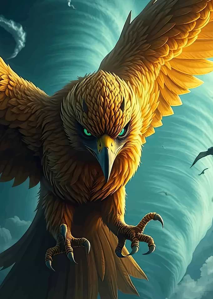 Golden Eagle in a Storm