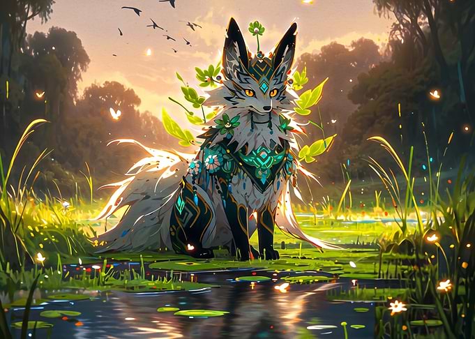 Mystical Forest Fox Spirit