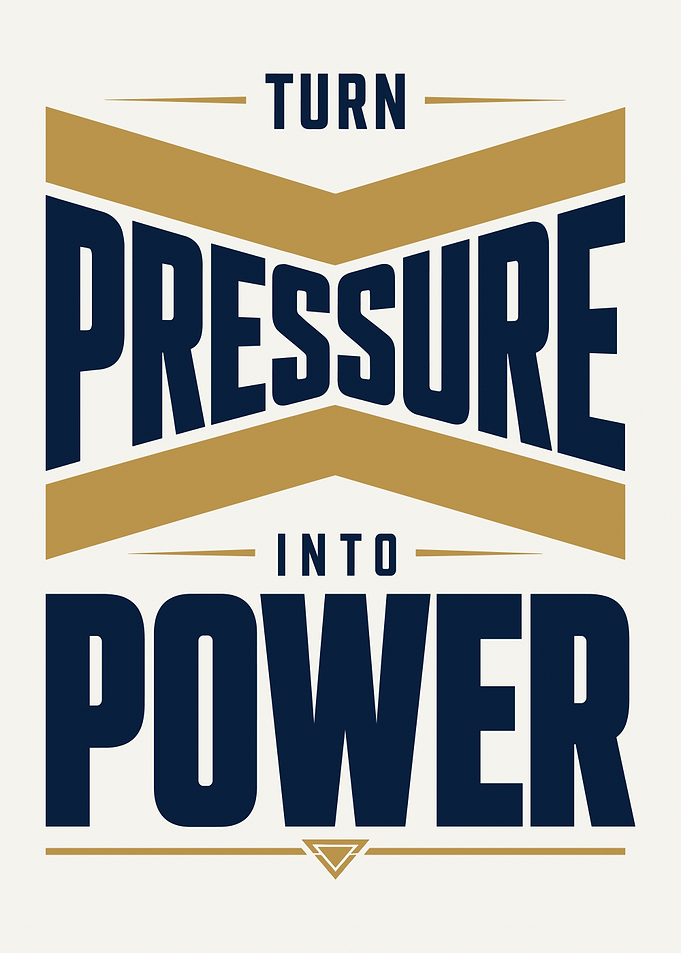 Turn Pressure Into Power Motivational Poster