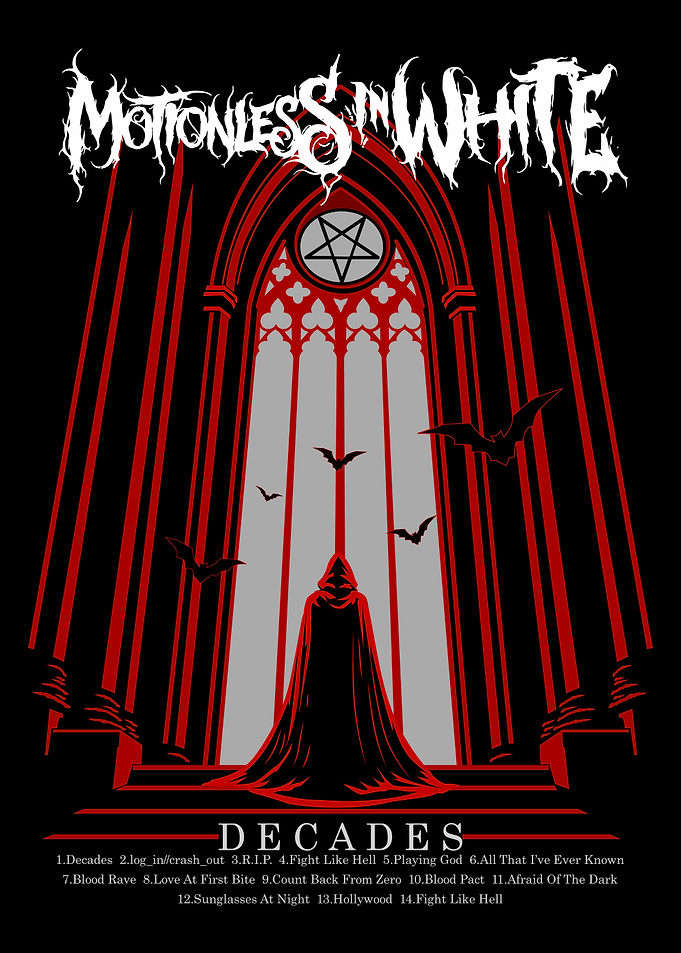 Motionless In White Decades Gothic Poster