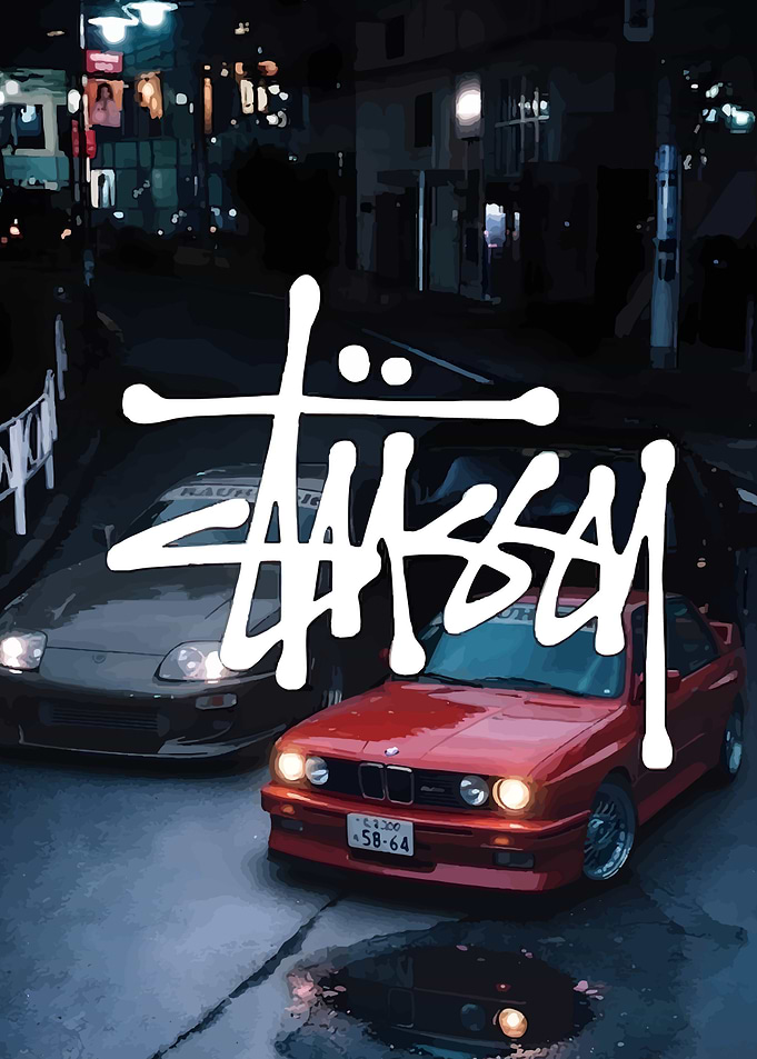 Stüssy Street Racing Night Scene