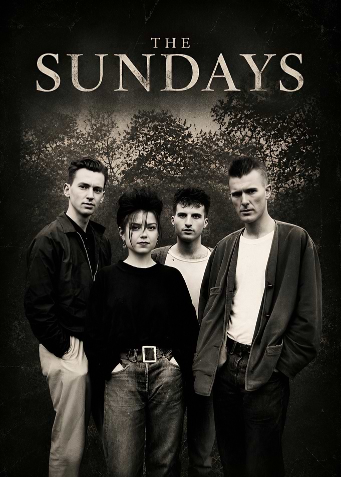 The Sundays Band Portrait Poster