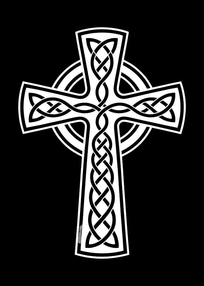 Classic Celtic Knotwork Cross