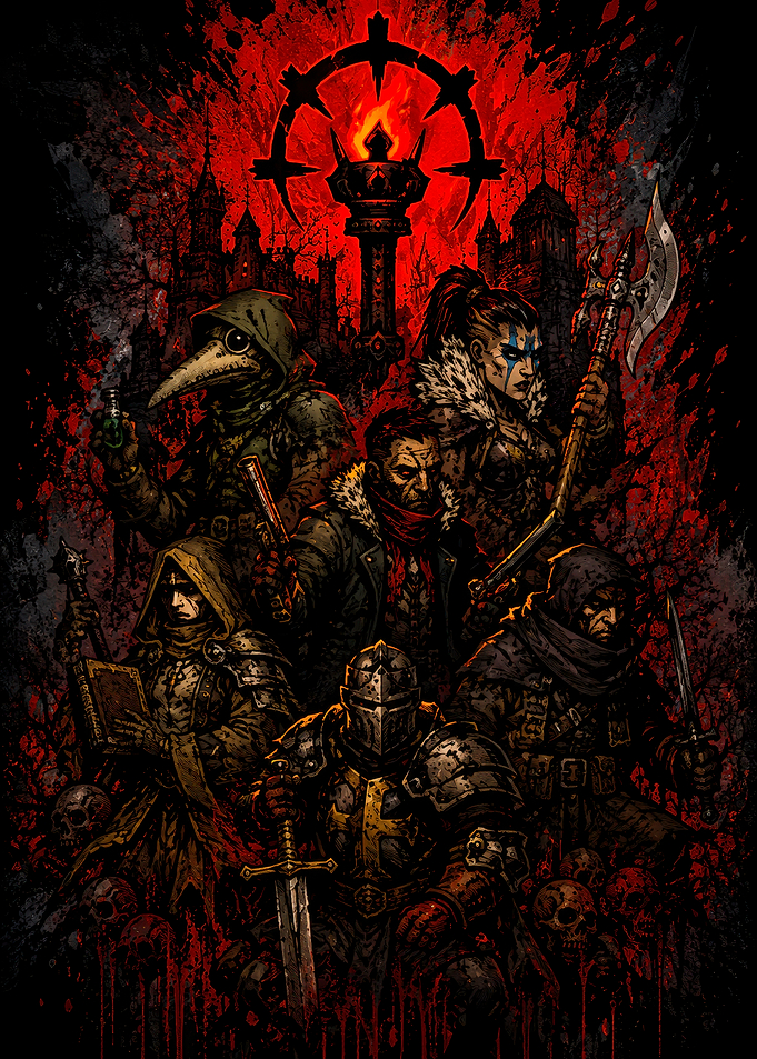 Darkest Dungeon Heroes Group Portrait