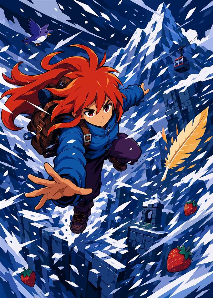 Madeline Climbing Celeste Mountain